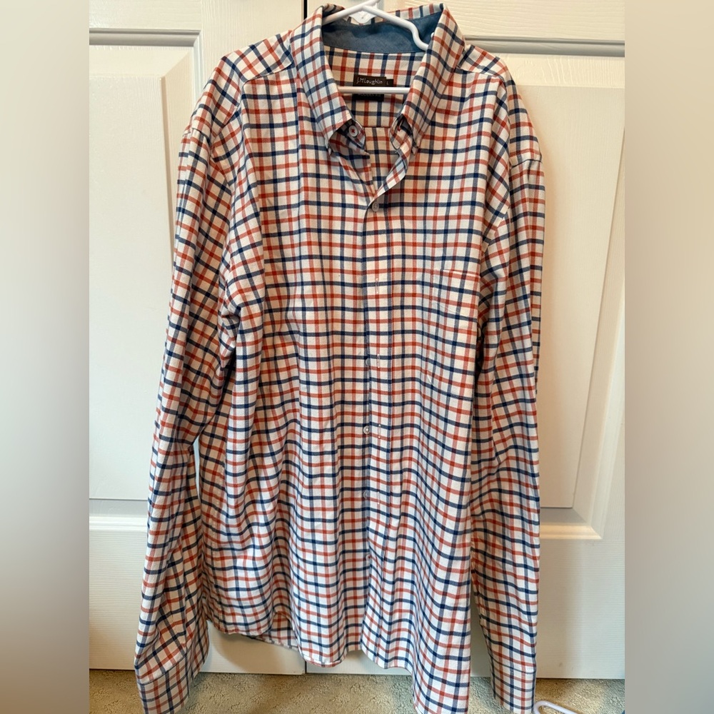 J. McLaughlin Men's Multicolor Checkered Shirt